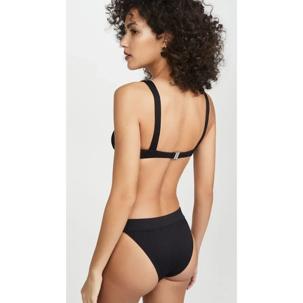 Charlie Holiday Women's Lula Bra Bikini Top Black Size XS 0411 - Picture 3 of 5